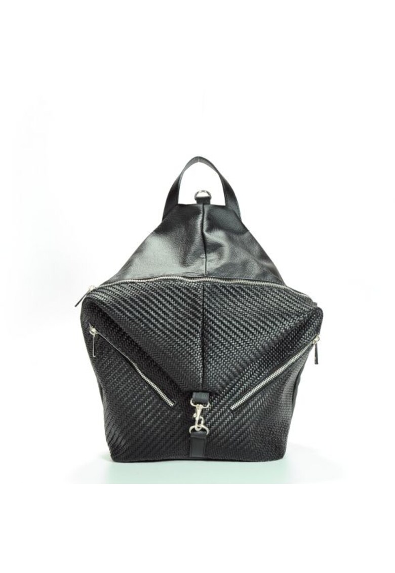 Geanta dama piele - Mabella mica - neagra - 34x15x36 cm