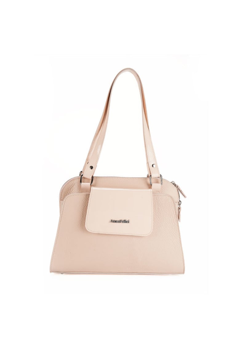 Geanta dama piele -  Madonna 15 mica - nude - 31x9x22 cm Geanta dama piele -  Madonna 15 mica - nude - 31x9x22 cm