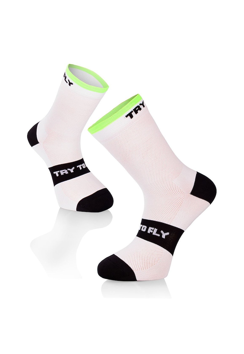 Sosete pentru ciclism CYCLING SOCKS Meryl® Skinlife White-Black Sosete pentru ciclism CYCLING SOCKS Meryl® Skinlife White-Black