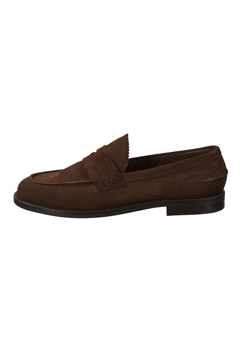 Pantofi loafer din piele intoarsa cu logo discret Gant Reduceri si Transport Gratuit fashiondays.ro imagine noua
