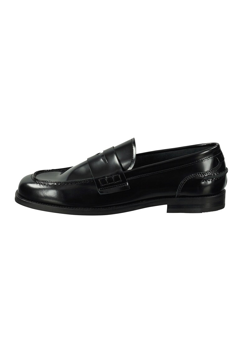 Pantofi loafer din piele cu model uni Balerini