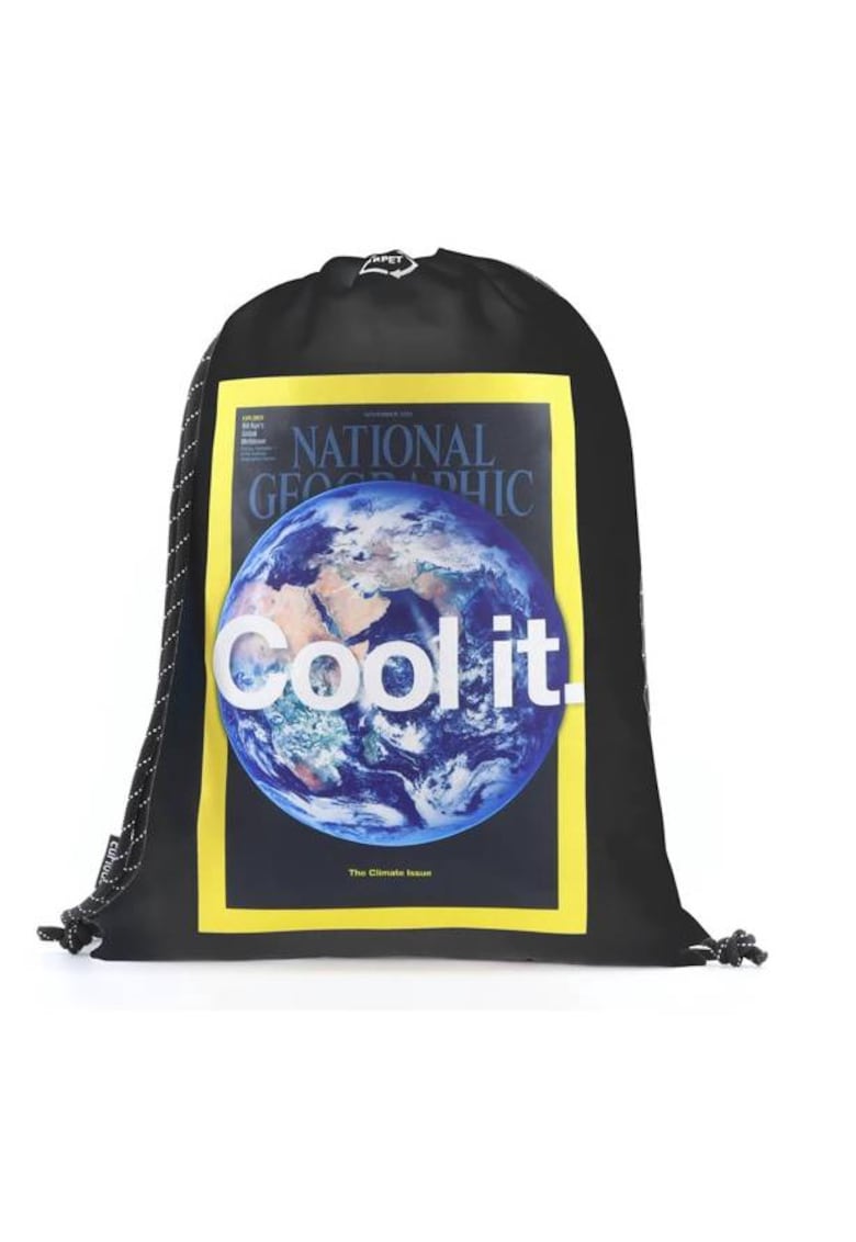 Rucsac unisex - EARTH 8906 06 - Poliester - 35.5 x 50.5 cm - Negru