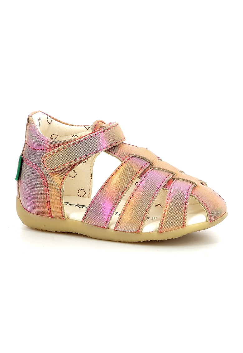 Kickers kids Кожени сандали с холограмен ефект за Момичета Kickers kids Кожени сандали с холограмен ефект за Момичета