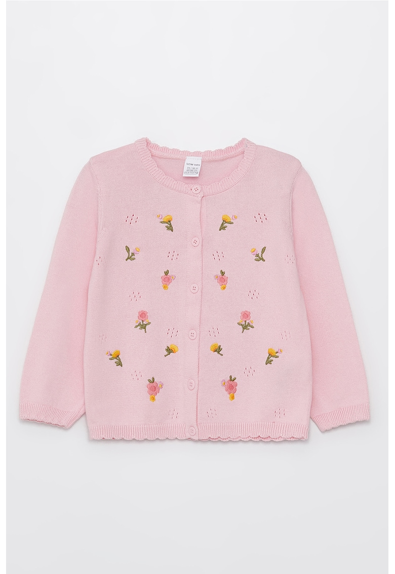 Cardigan cu broderii florale