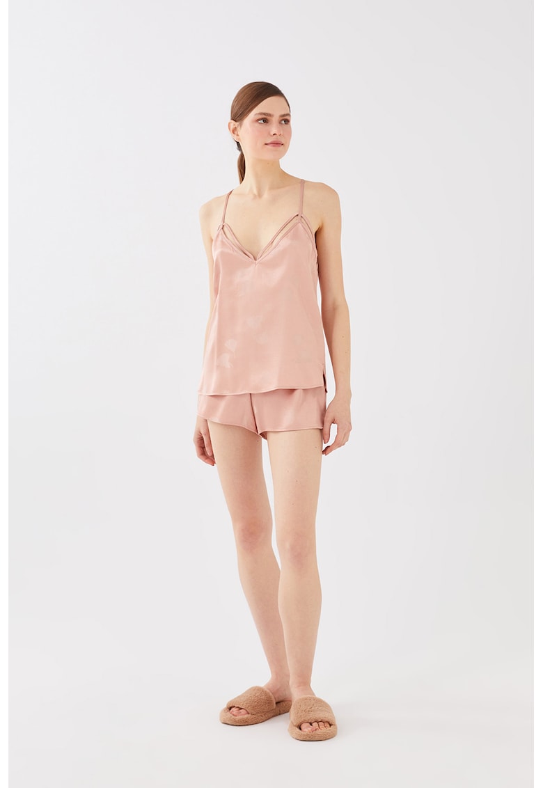 Pantaloni scurti de pijama din satin