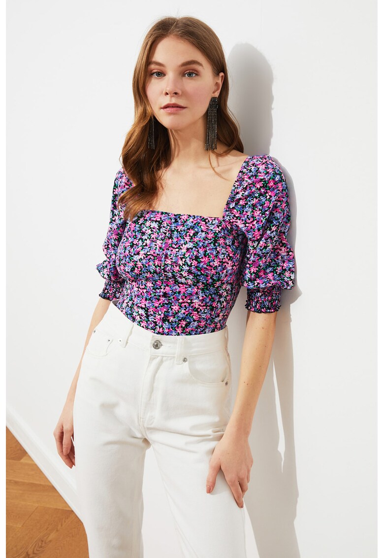 Bluza cu model floral