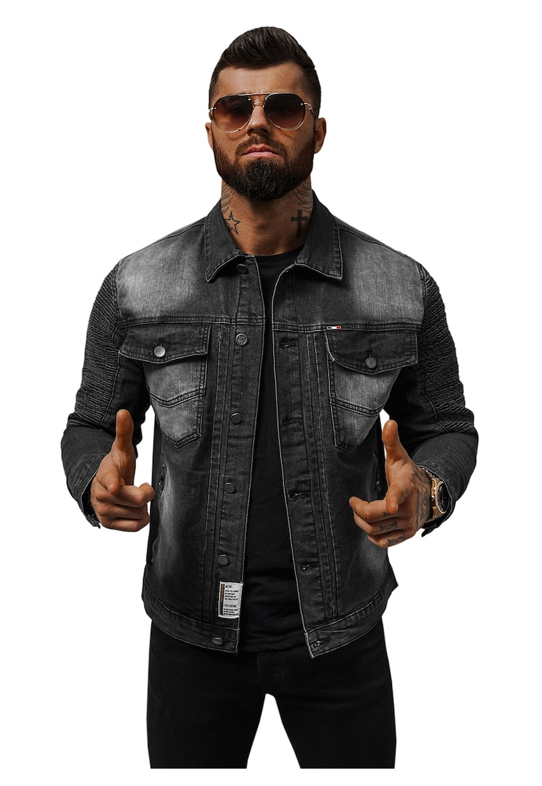 Jacheta de blugi barbati neagra  NB/MJ521N