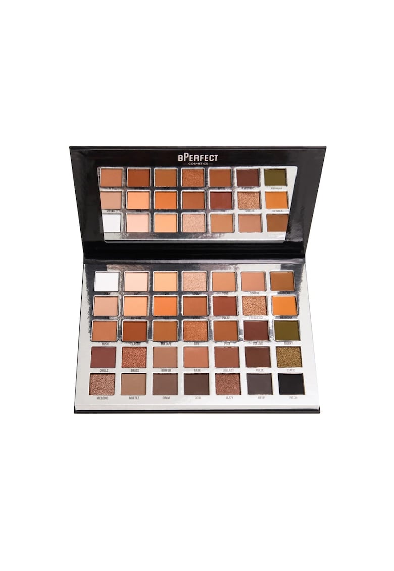 Paleta farduri pentru ochi BPerfect Muted Shadow Palette - 52.5g