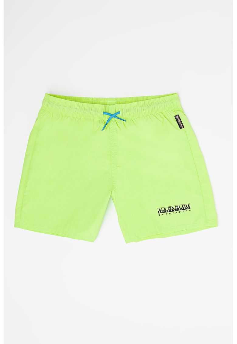 Pantaloni scurti de baie cu snur in talie V-Box - Verde lime