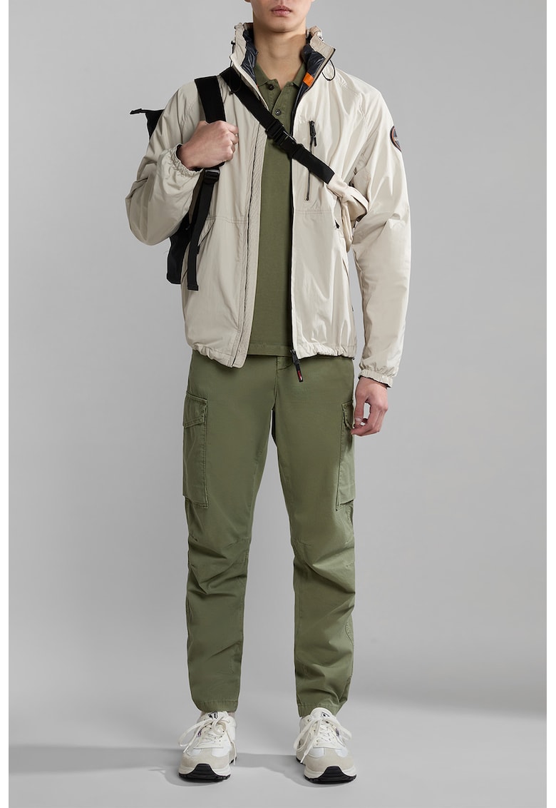 Tricou polo cu logo Elbas - Kaki