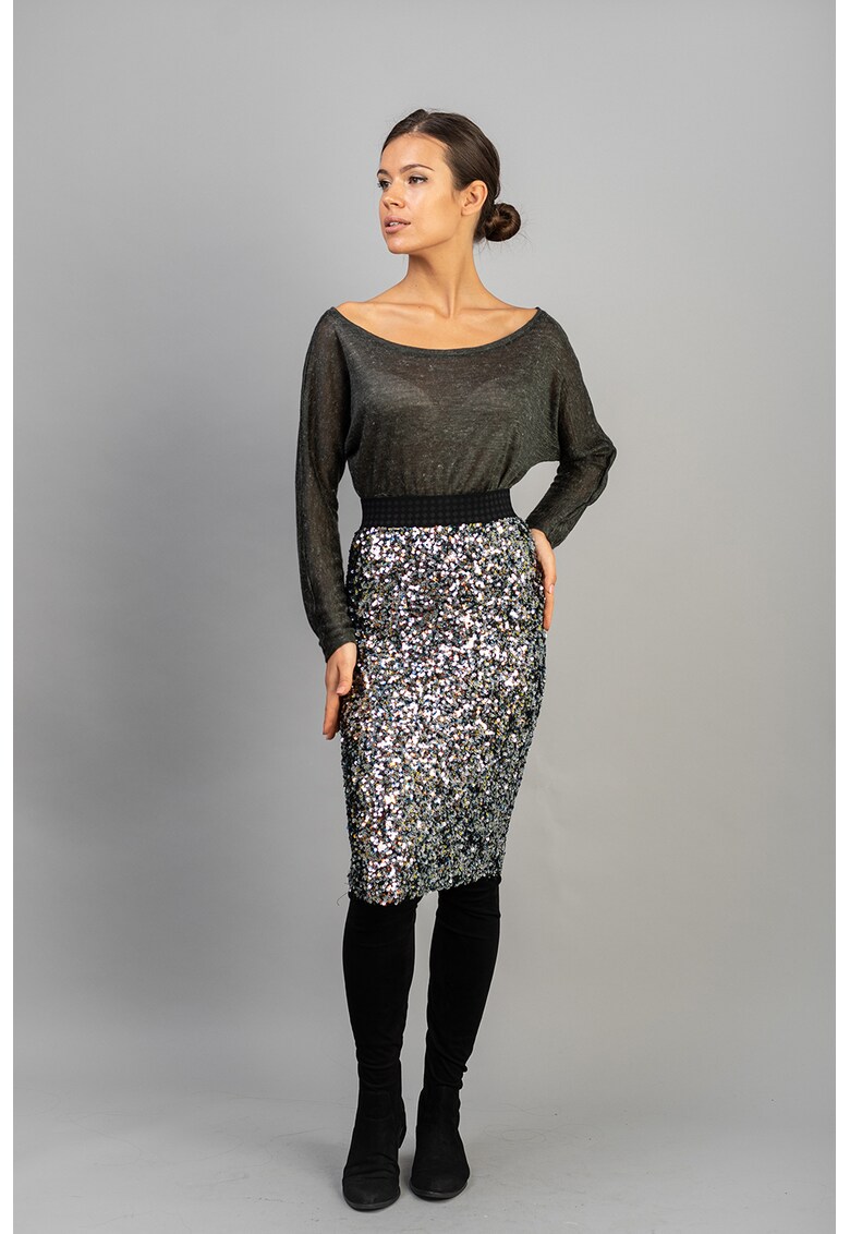Couture de Marie Пола с пайети и еластична талия за Жени Couture de Marie Пола с пайети и еластична талия за Жени