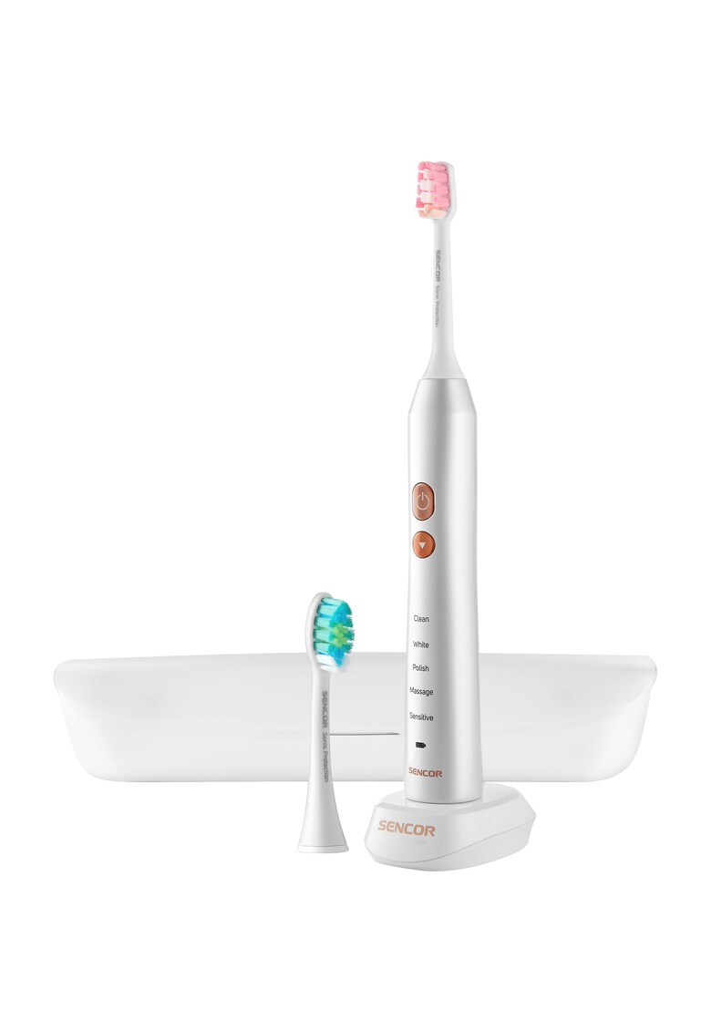 Periuta de dinti electrica - 5 viteze - 5 functii - Temporizator - Bej