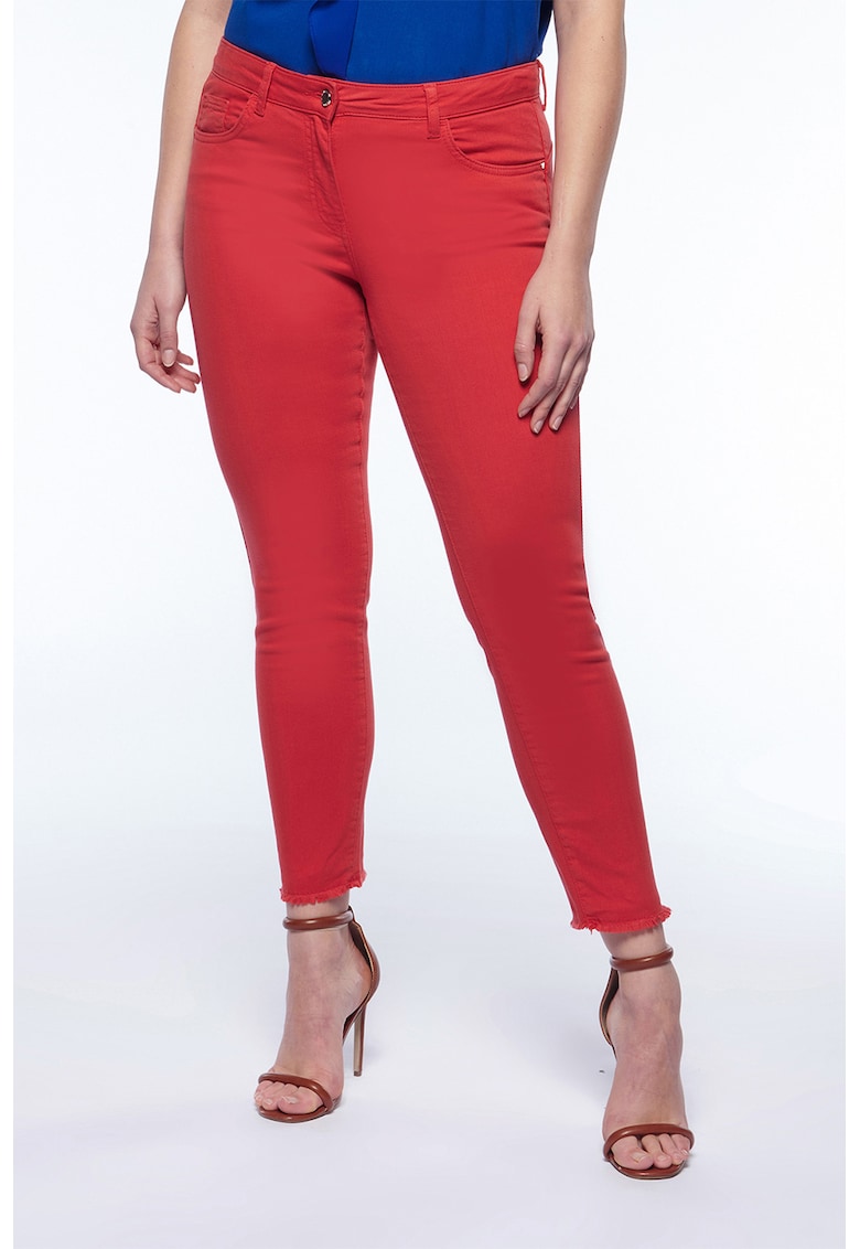 Blugi skinny cu talie medie