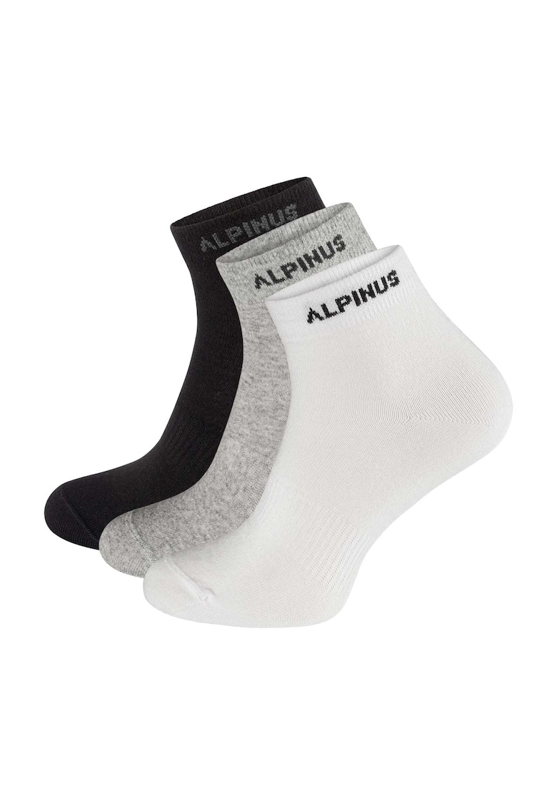 Set 3x sosete barbati - Negru/Gri/Alb