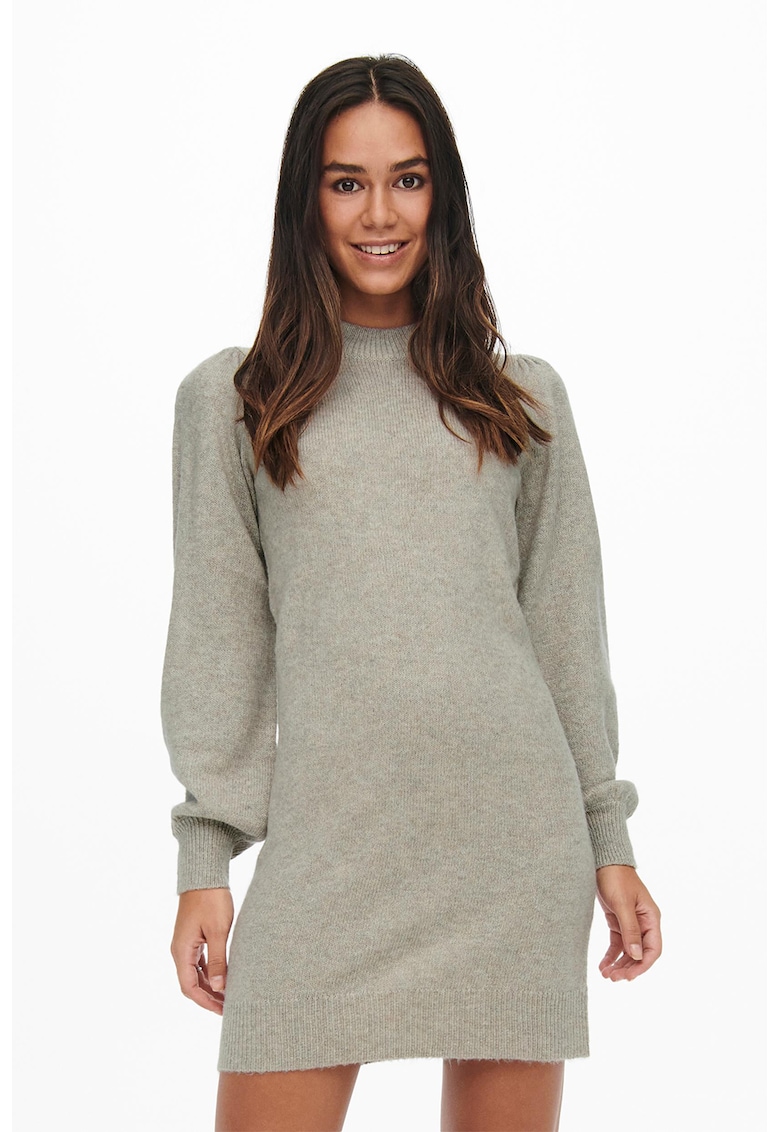 Rochie tricotata cu maneci bufante Rochie tricotata cu maneci bufante