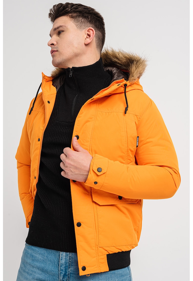 Jack & Jones - Geaca parka cu gluga si vatelina Winner