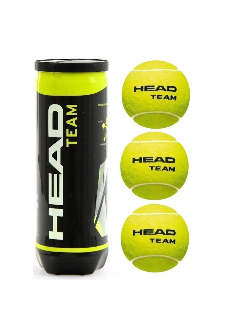 Set 3 mingi tenis Team - Verde