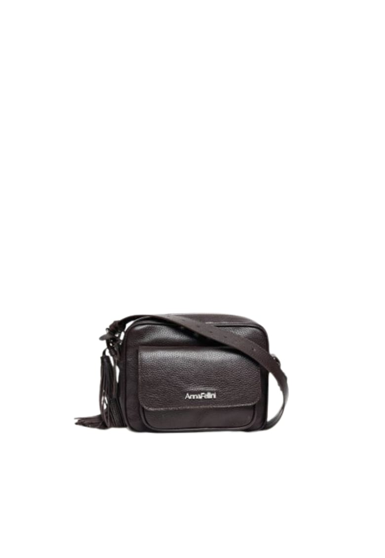 Geanta dama piele - Lucy - maro - 22x10x17 cm