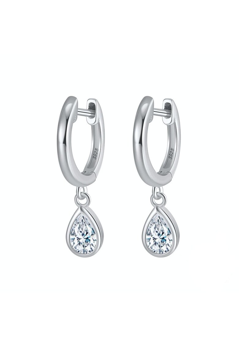 Cercei Magic Drop din Argint Placati cu Rodiu