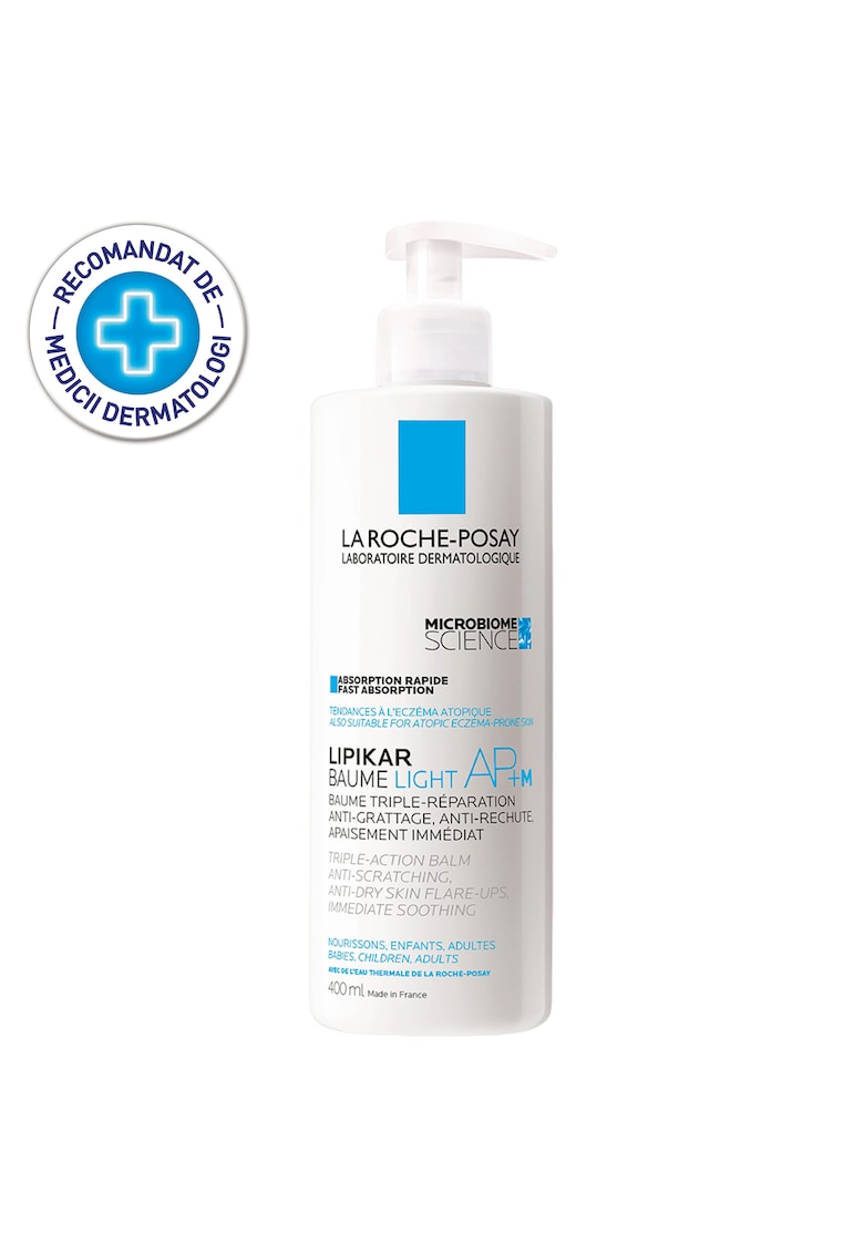 Balsam cu absorbtie rapida La Roche Posay Lipikar Light AP+M cu tripla actiune impotriva puseurilor de uscaciune a pielii - 400ml