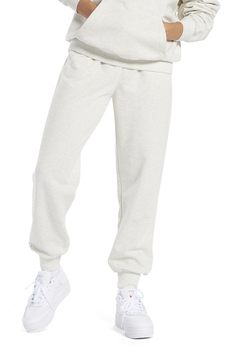 Pantaloni sport lejeri din terry Classics - Alb fildes