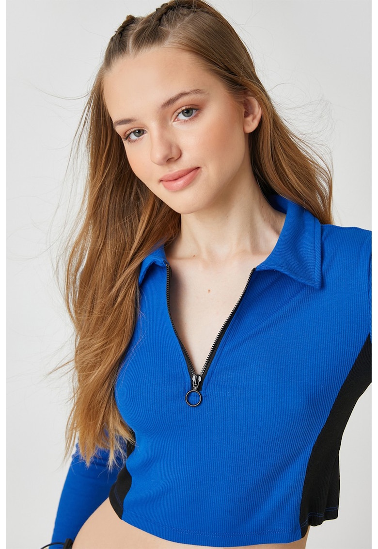 Bluza crop polo Bluza crop polo