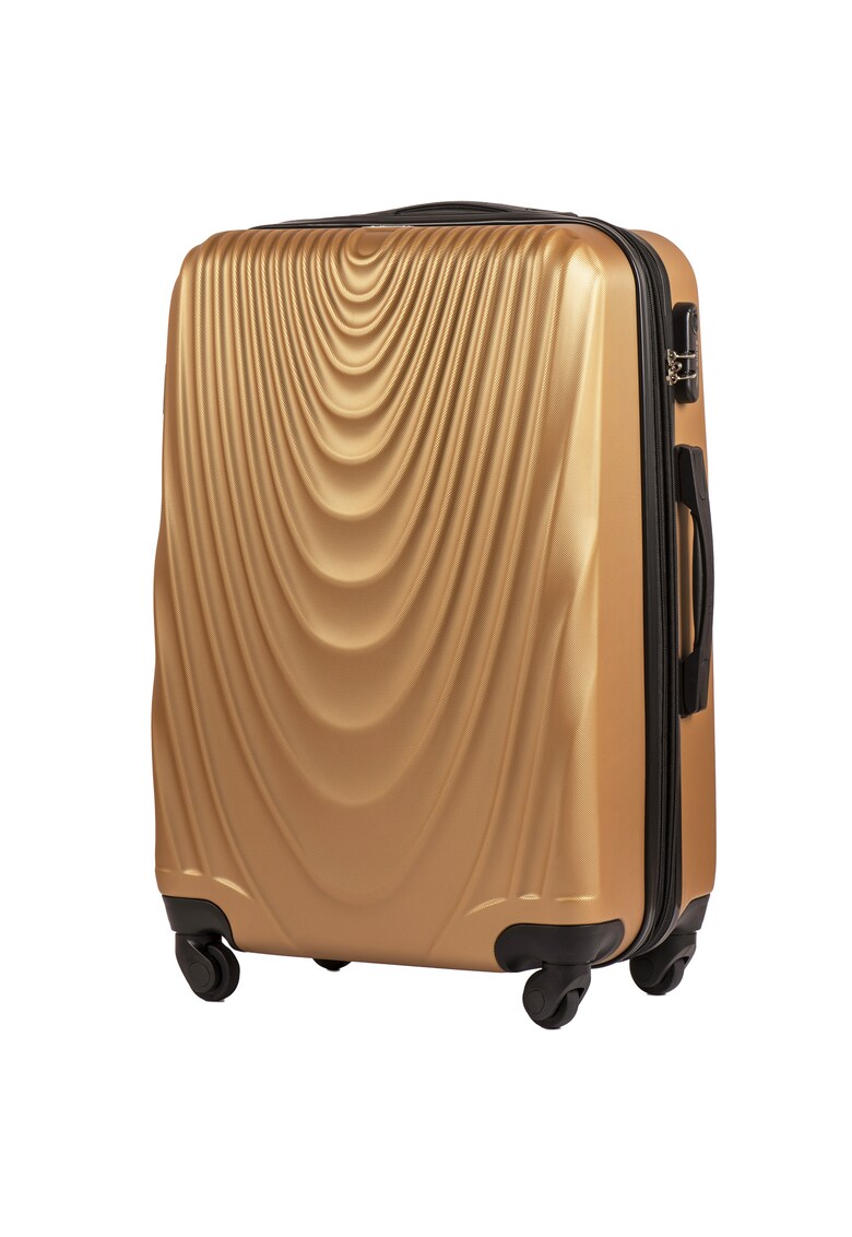 Troler Mediu - FALCON - ABS - 4 Roti - 66 cm - Gold