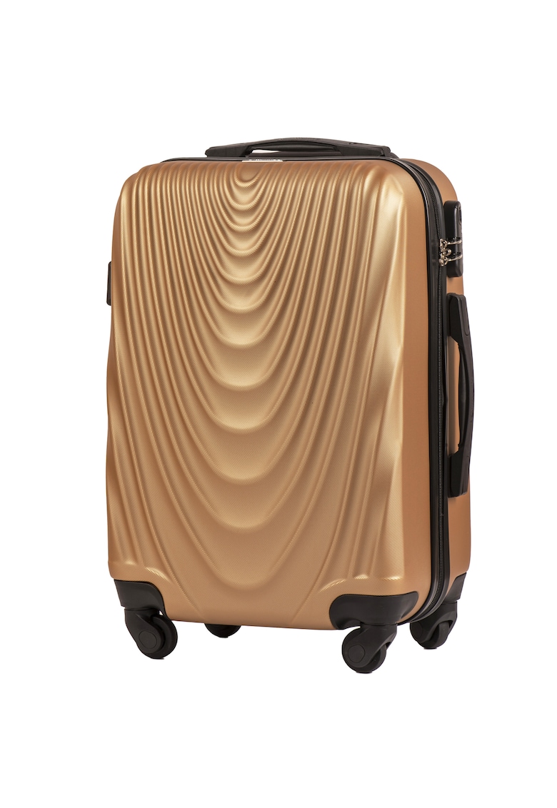 Troler Cabina - FALCON - ABS - 4 Roti - 55 cm - Gold