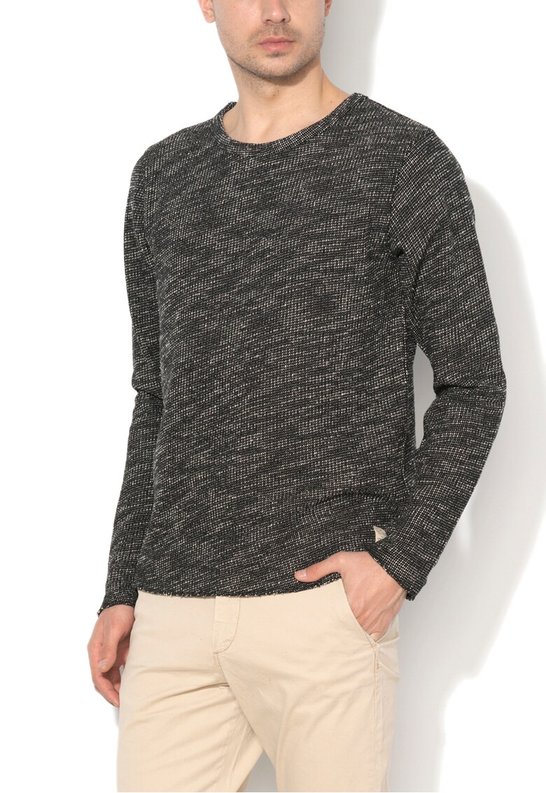 Pulover negru melange Joe