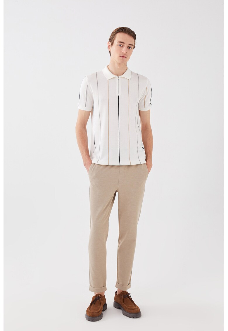 Pantaloni jogger cu buzunare cu refilet