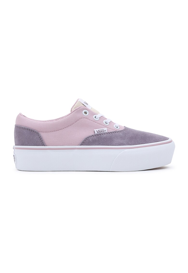 Tenisi flatform de panza cu garnituri de piele intoarsa Doheny