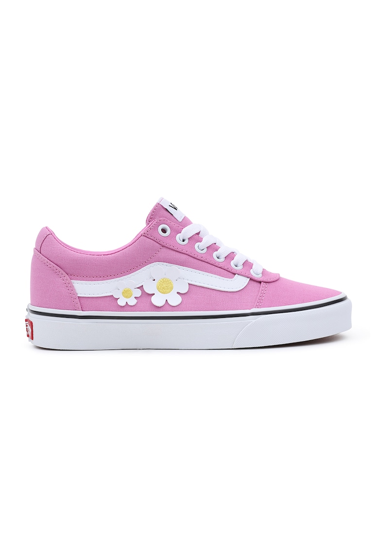 Pantofi sport de panza cu aplicatii florale Ward