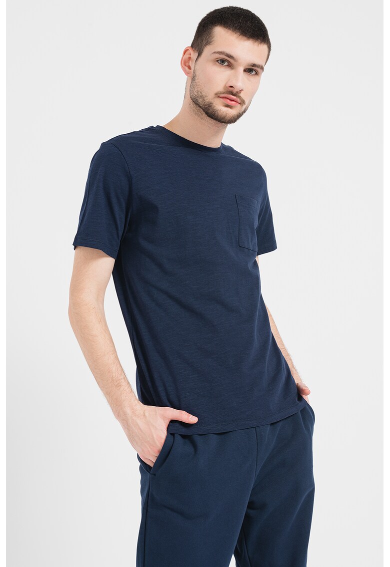 Tricou de bumbac organic cu buzunar aplicat pe piept Thor