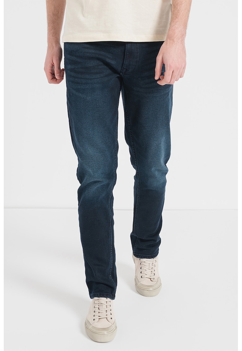 Blugi cu aspect decolorat Twister - Albastru inchis