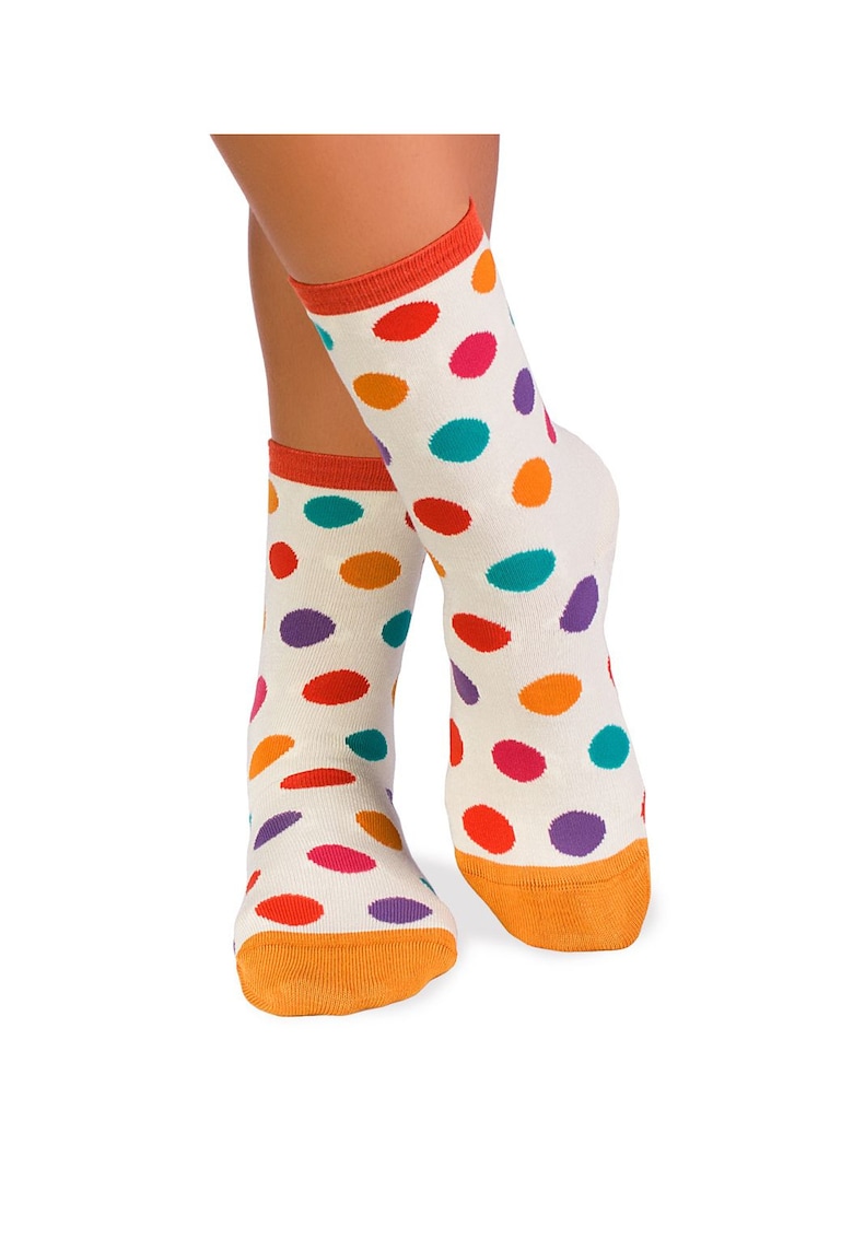 Sosete bambus buline - White Clown