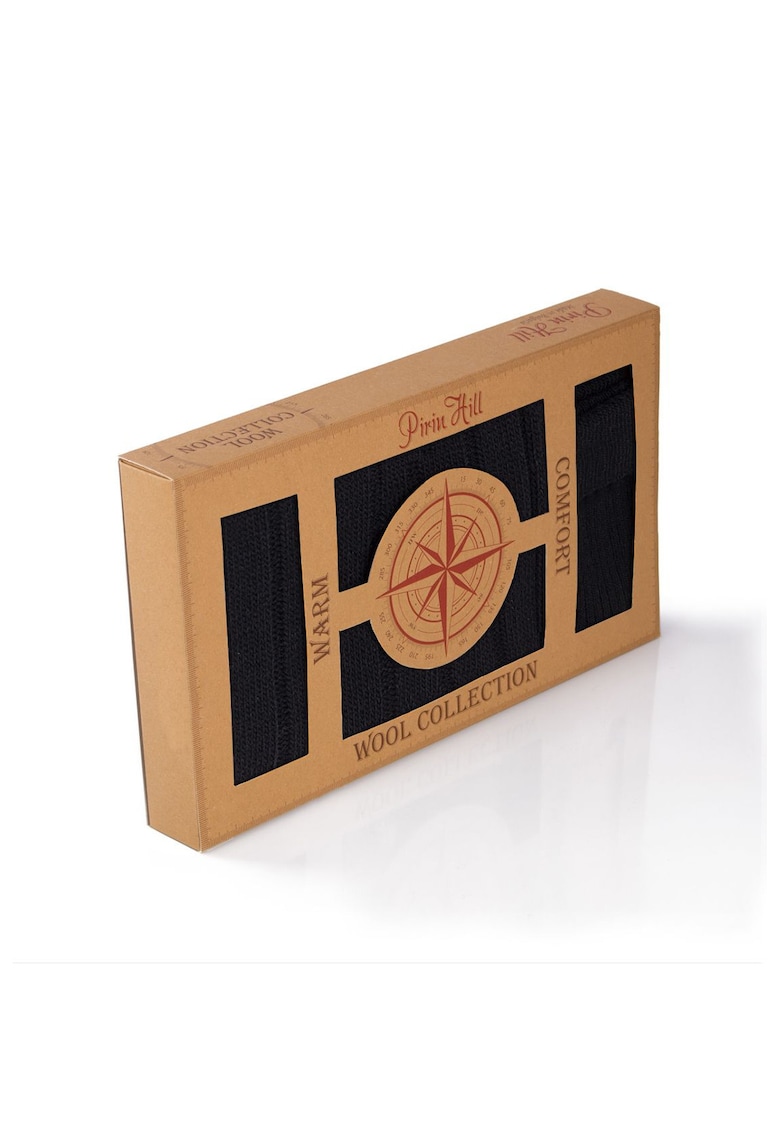 Sosete Merino Warm & esarfa Black