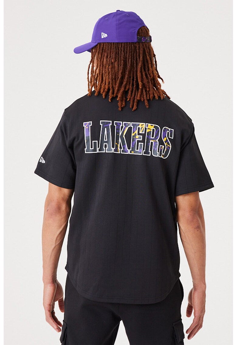 Tricou cu nasturi si maneci cazute LA Lakers Bărbaţi