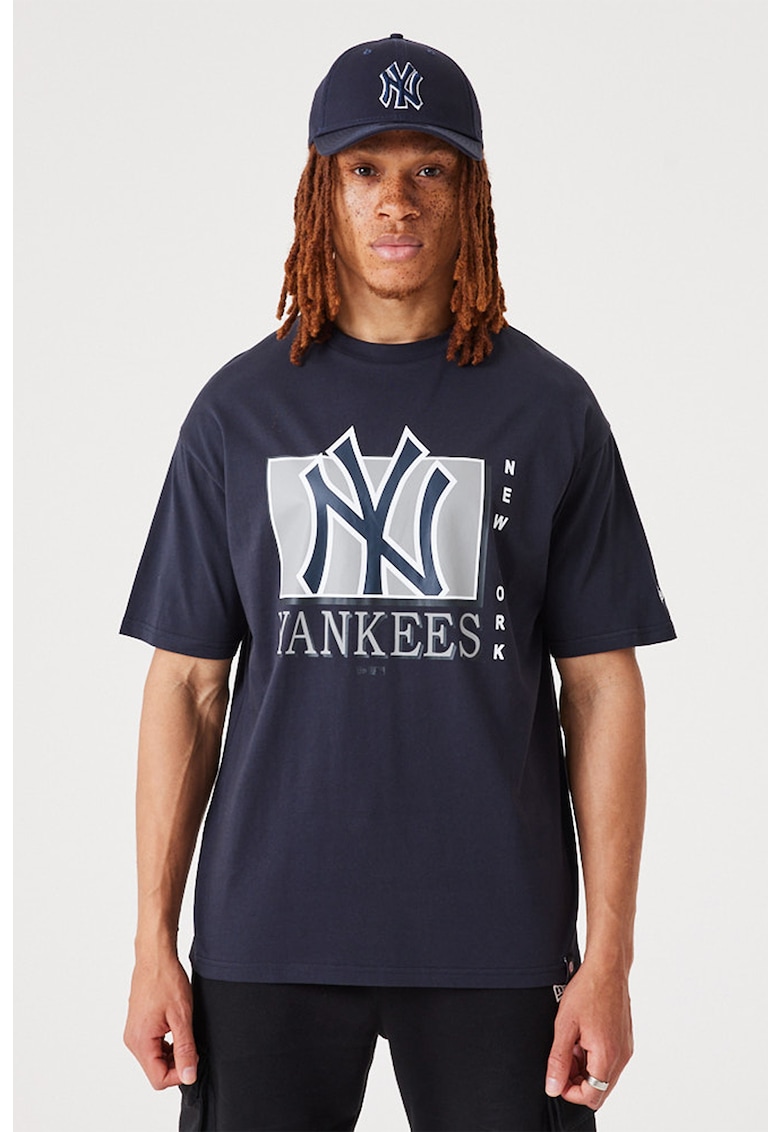 Tricou supradimensionat cu maneci cazute New York Yankees