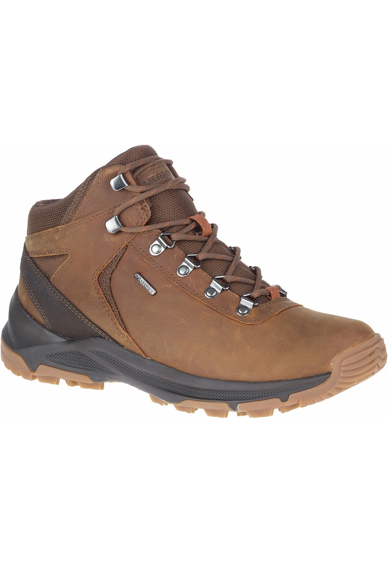 Ghete trekking impermeabile barbati Erie Mid LTR J500121 - Piele naturala - Maro - Maro
