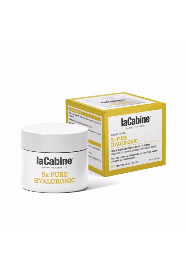 Crema faciala cu efect anti-imbatranire care reduce ridurile si liniile de expresie - 5x Pure Hyaluronic - 50 ml