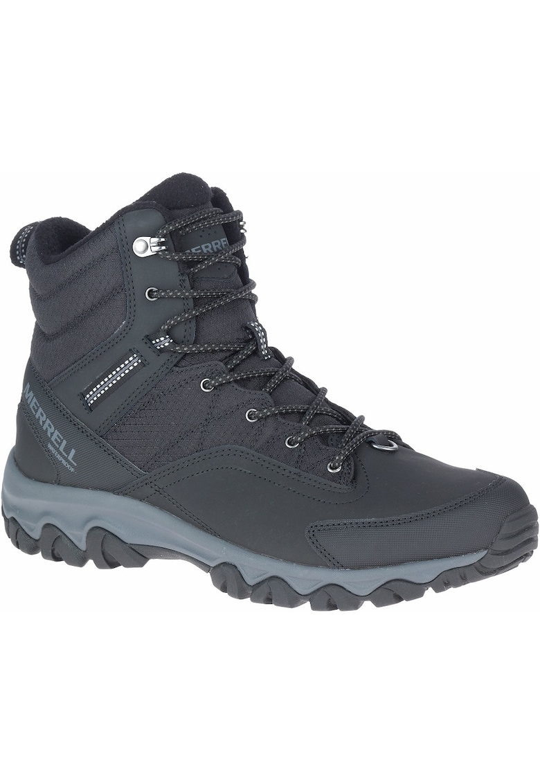 Ghete trekking barbati  Thermo Akita Mid - piele naturala - antracit