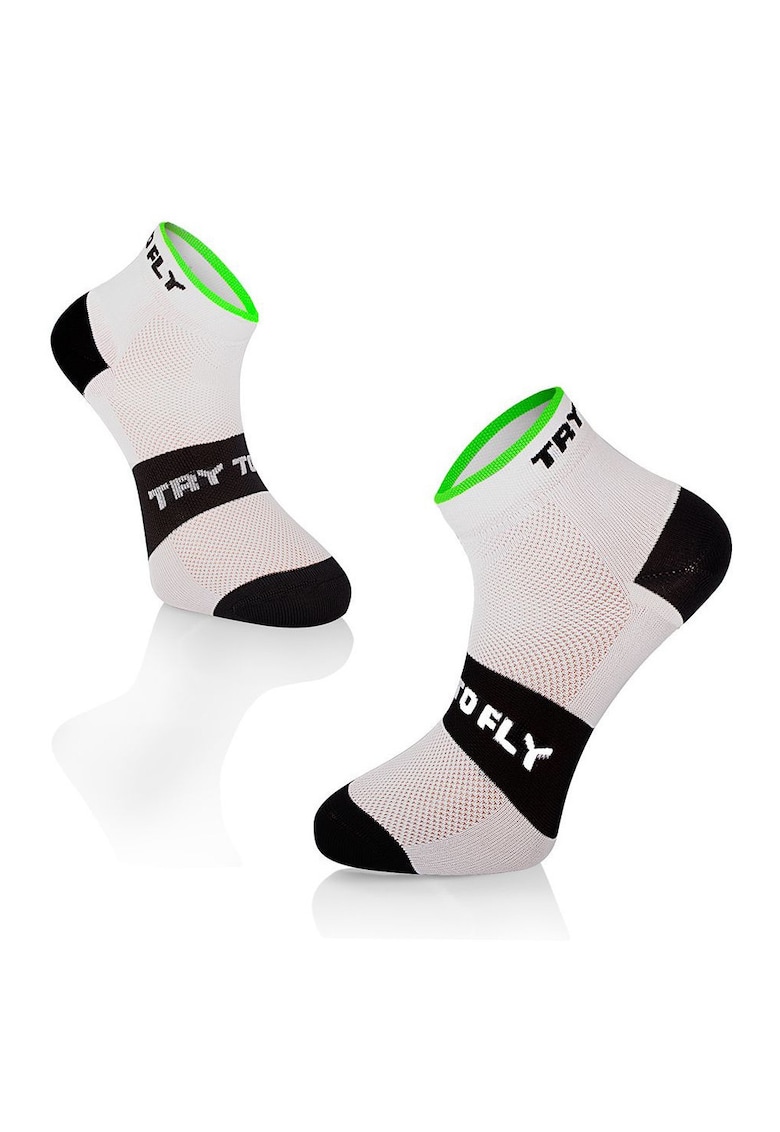 Sosete scurte pentru ciclism - CYCLING ANKLE SOCKS Meryl® Skinlife White-Black