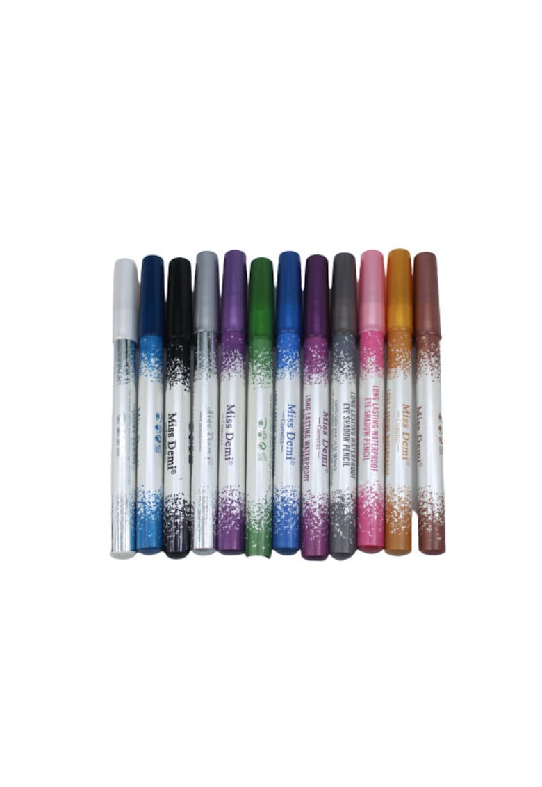 Set 12 creioane ochi waterproof -  Lunga Durata