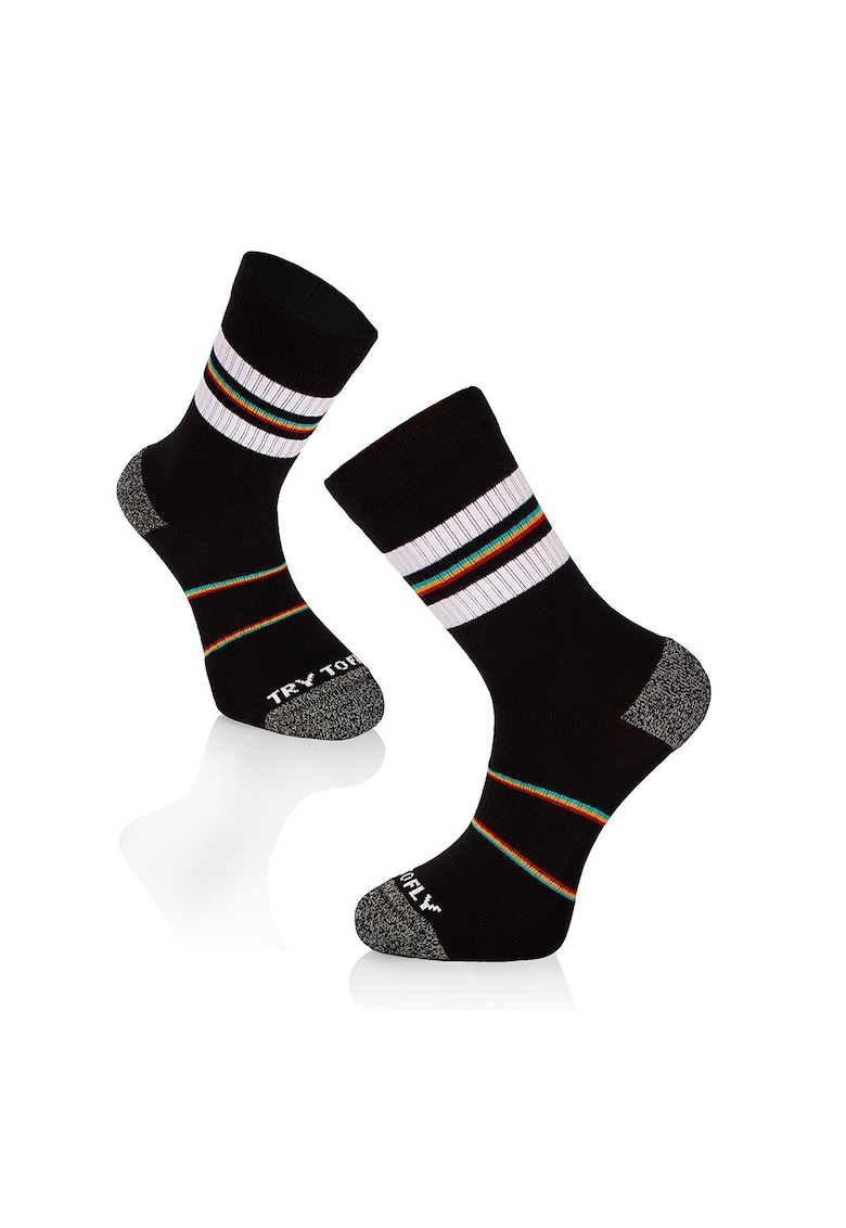 Sosete bumbac Active Lifestyle Socks RINGS Black White