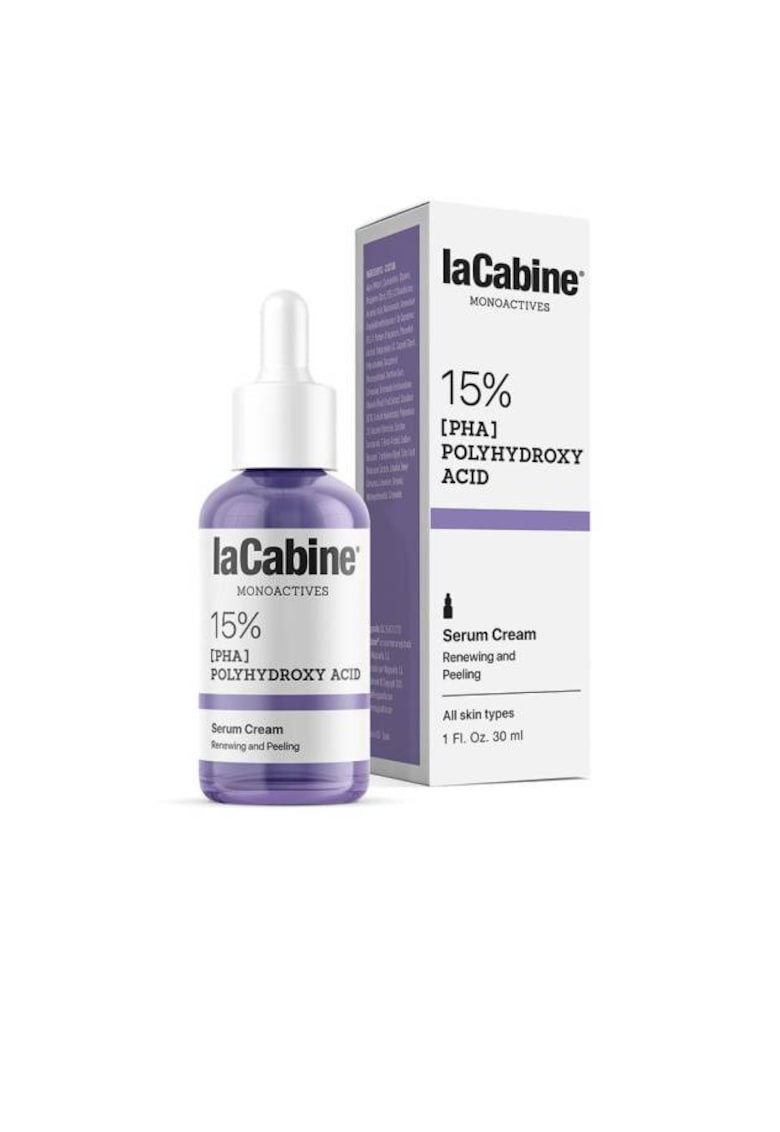 Ser crema cu 15 % acid polihidroxilic care exfoliaza delicat pielea - Monoactives - 30 ml