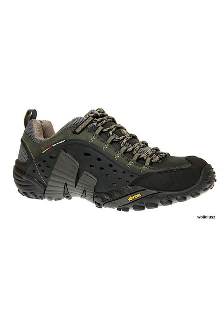 Ghete trekking barbati Intercept J73703 - Piele nabuc - Negru