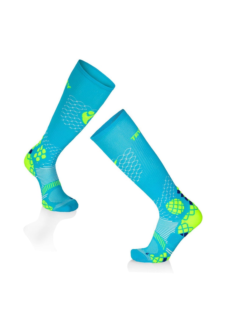 Sosete compresive pentru alergat 3/4 COMPRESSION SOCKS Turcoaz - Galben Sosete compresive pentru alergat 3/4 COMPRESSION SOCKS Turcoaz - Galben