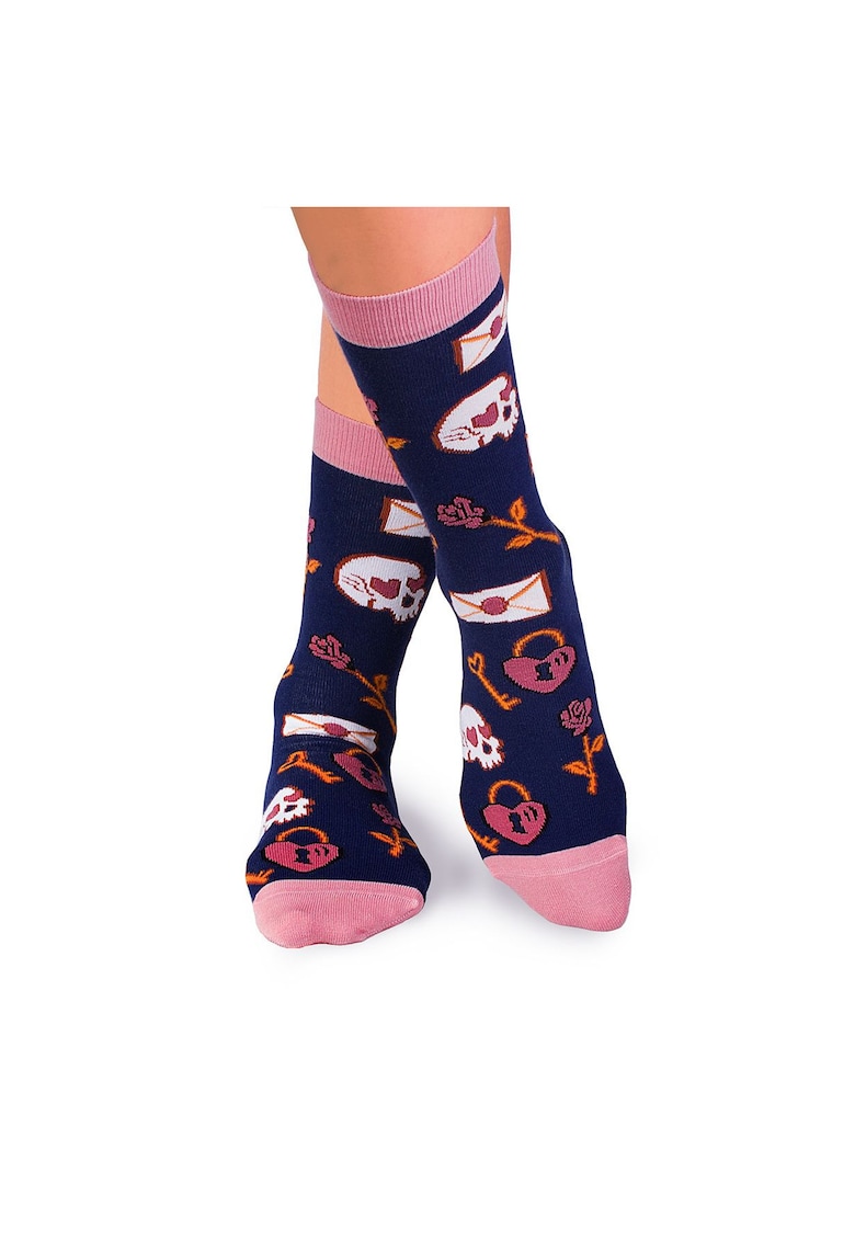 Sosete bumbac Colour Cotton Socks ST VALENTINE'S DAY Jeans
