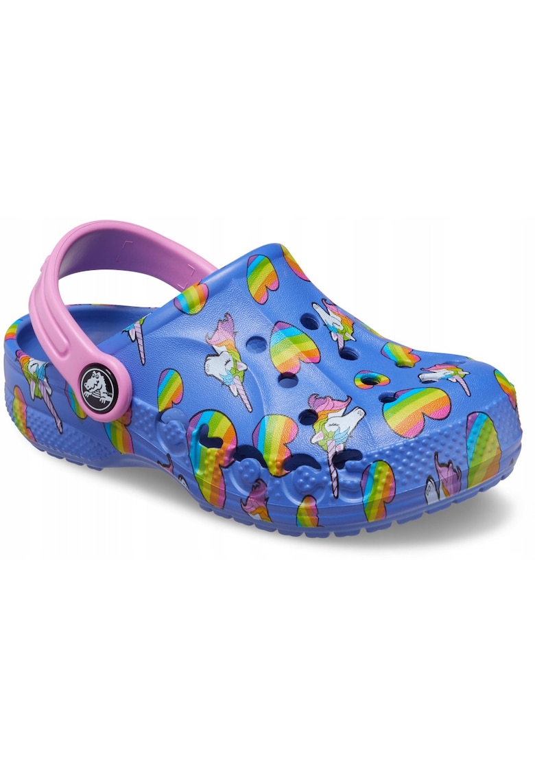 Sabotii Copii - Toddler Baya Graphic Clog - Albasru