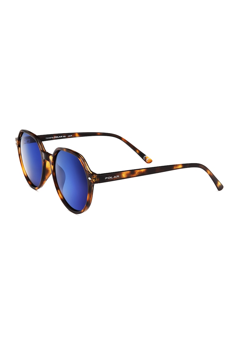 Ochelari de soare rotunzi unisex cu lentile polarizate Stefy - Maro